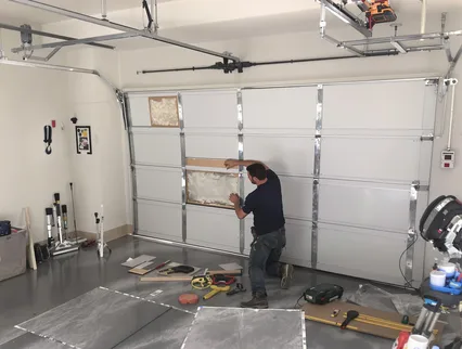 Garage Door Panel Repair in Whitman