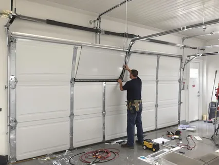 Garage Door Section Replacement in Whitman