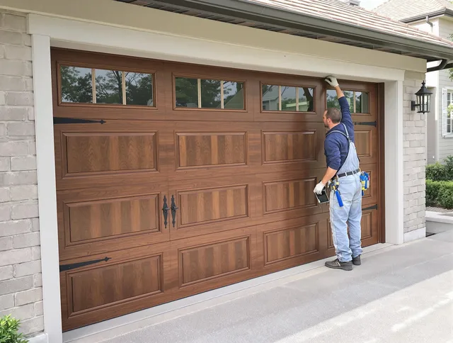 Custom garage door showcase by Whitman Garage Door Repair in Whitman