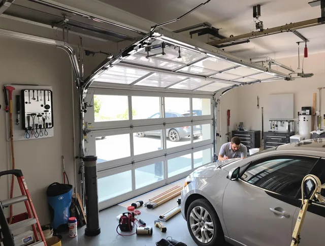 Garage door noise reduction service by Whitman Garage Door Repair in Whitman