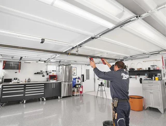 Overhead garage door repair service by Whitman Garage Door Repair in Whitman